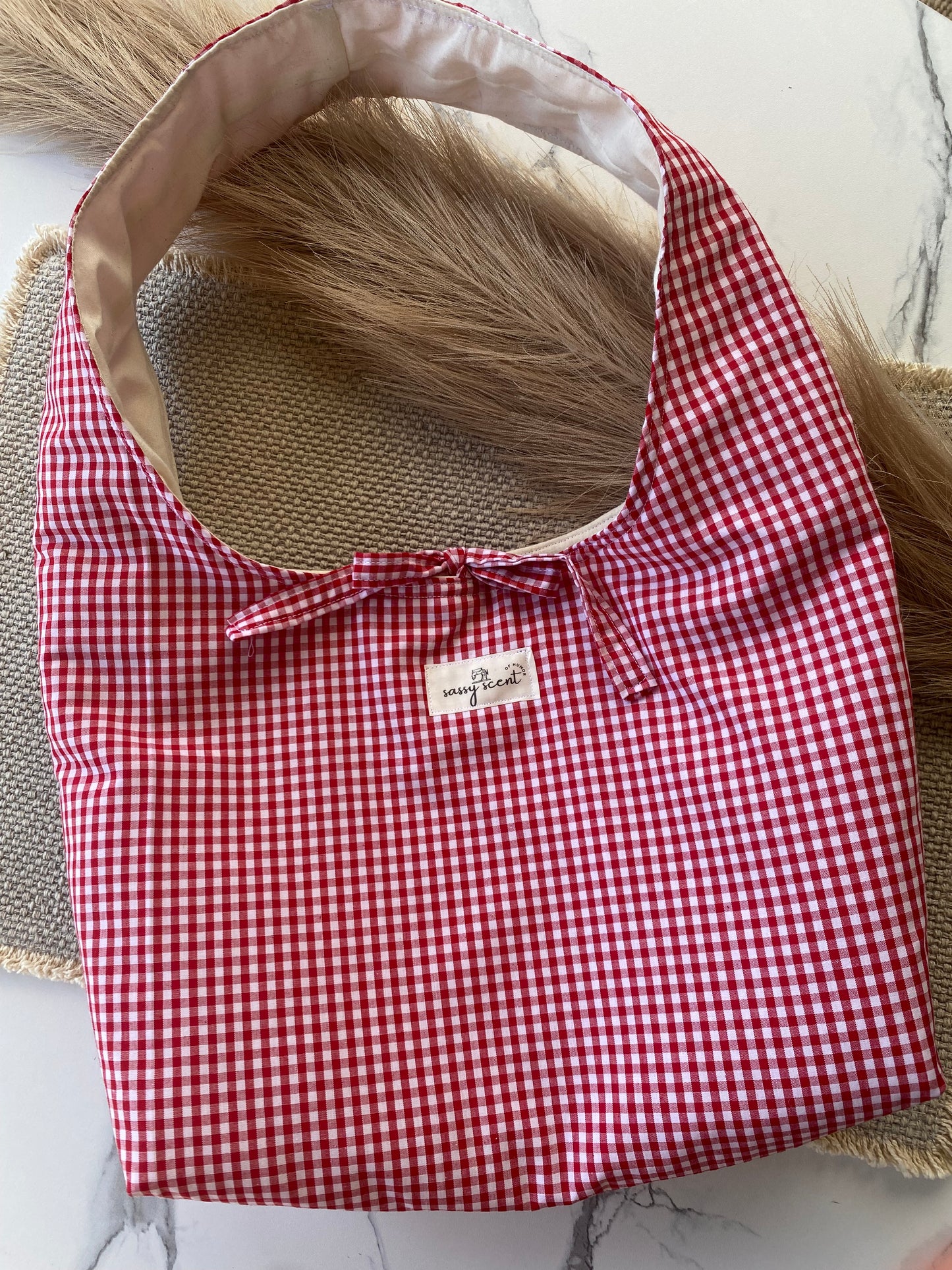 Gingham Shoulder Bag