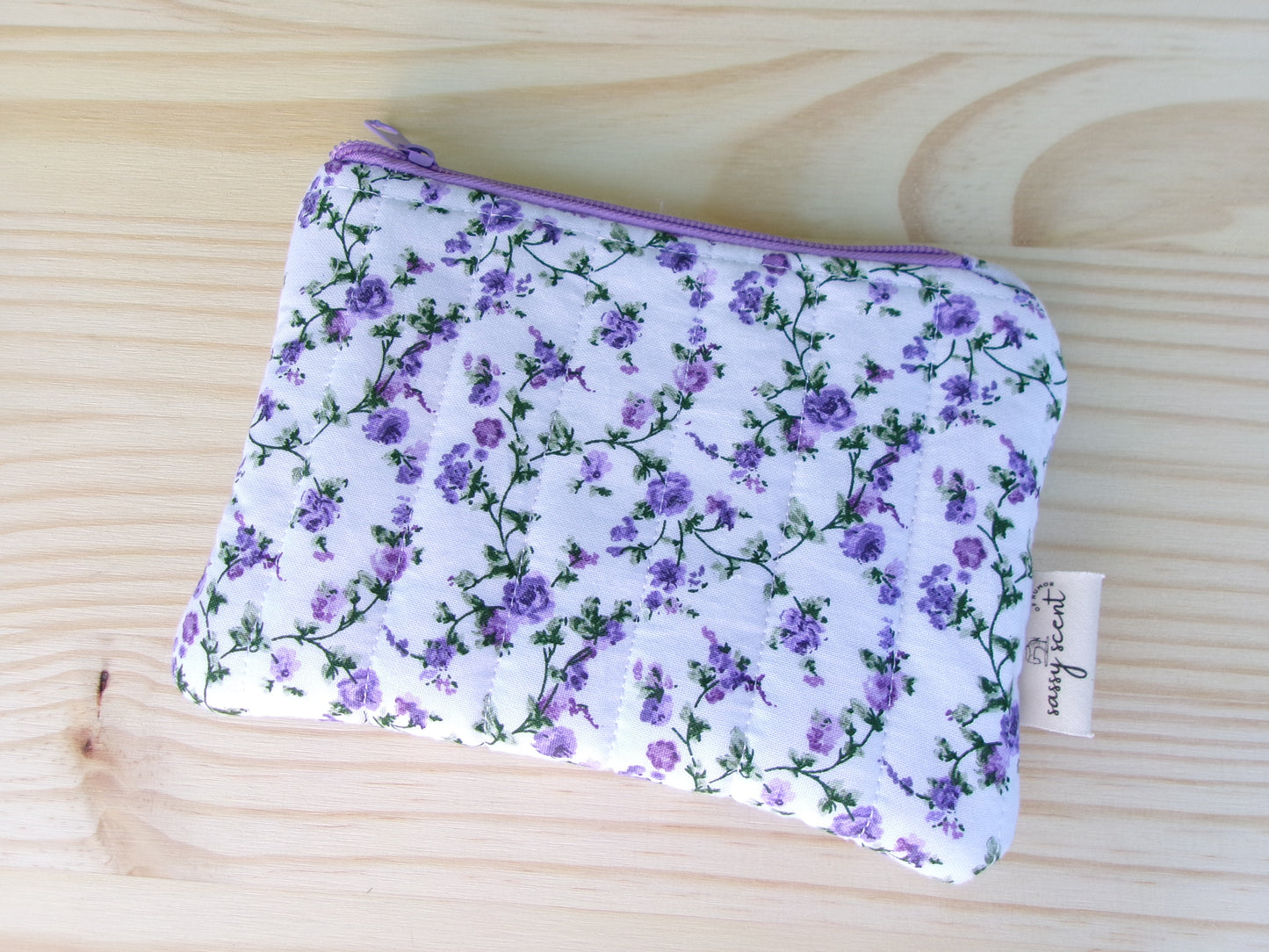 Lavender Rose Coin Pouch