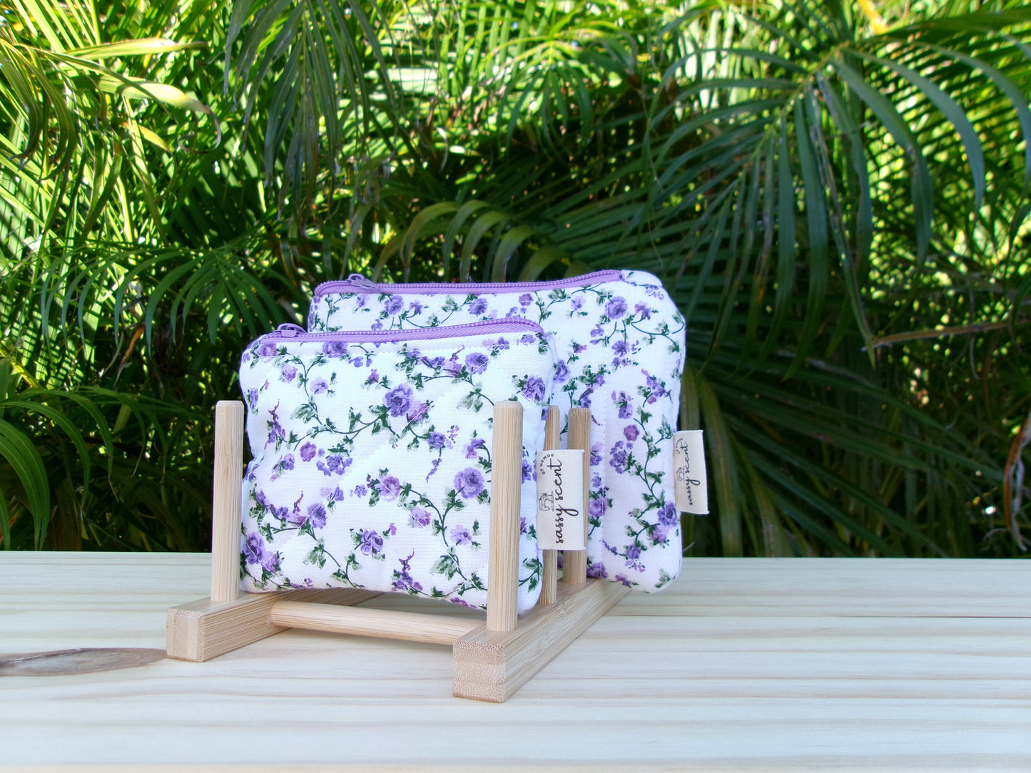 Lavender Rose Coin Pouch