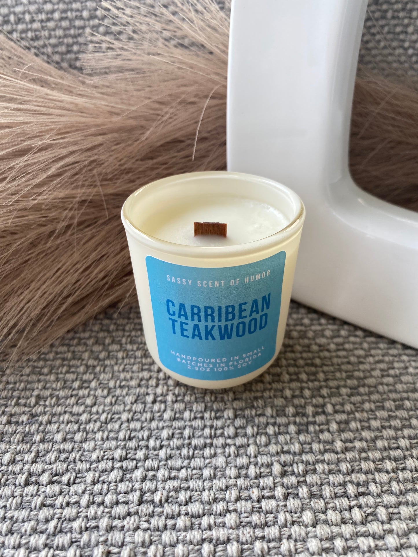 Caribbean Teakwood Mini 2.5oz Candles