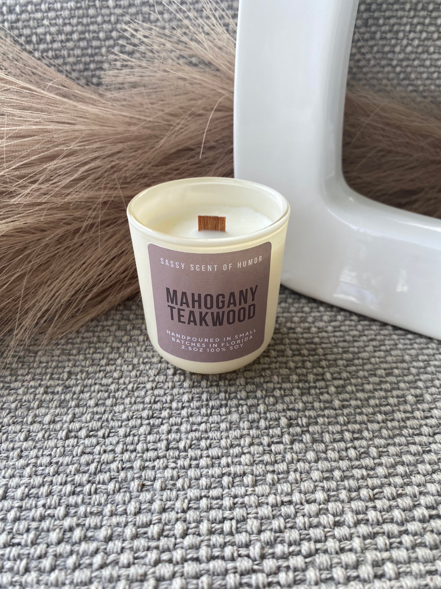 Mahogany Teakwood Mini 2.5oz Candles
