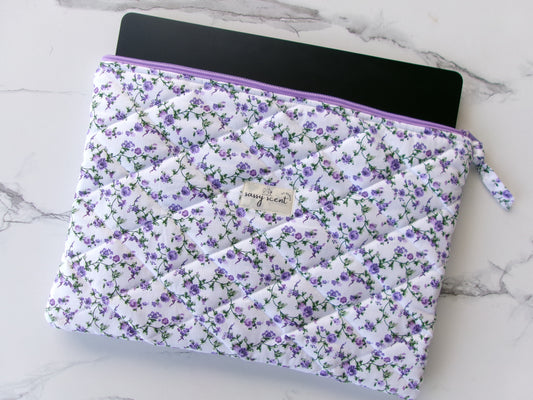 Lavender Rose Laptop Sleeves