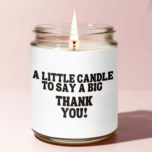 A Little Candle To Say A Big Thank You