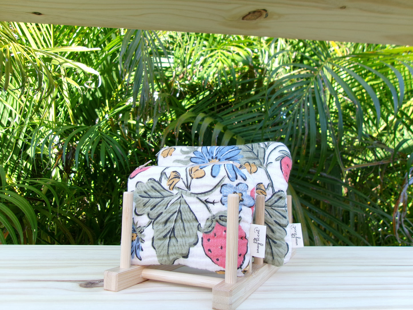 Strawberry Petals Coin Pouch