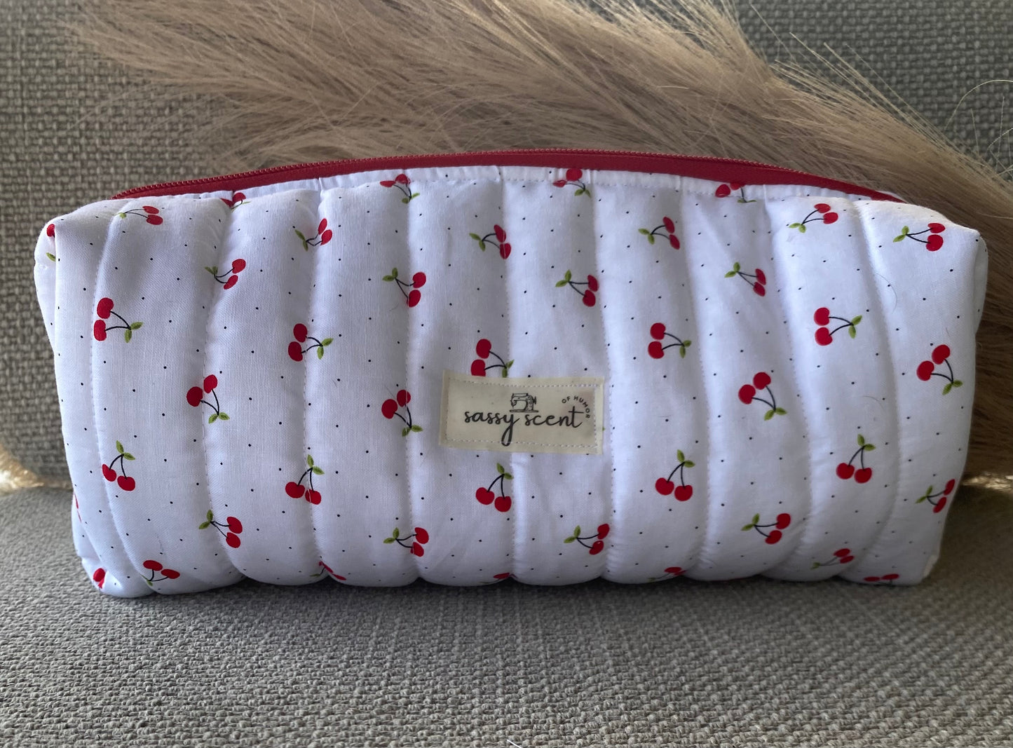 Red Cherry Hair Tool Pouch