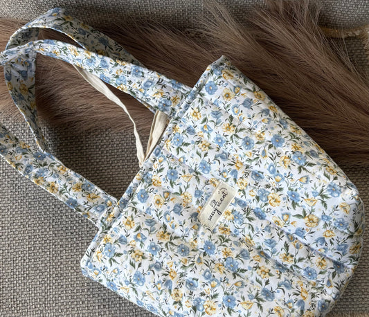 Morning Petals Quilted Tote Bags
