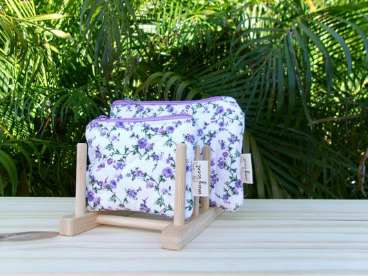 Lavender Rose Coin Pouch
