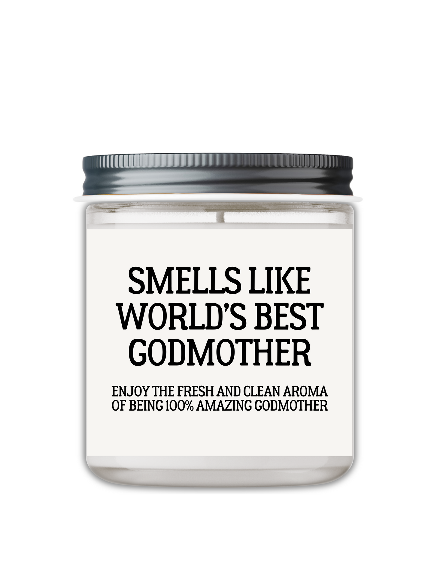 SMELLS LIKE WORLDS BEST GODMOTHER CANDLE