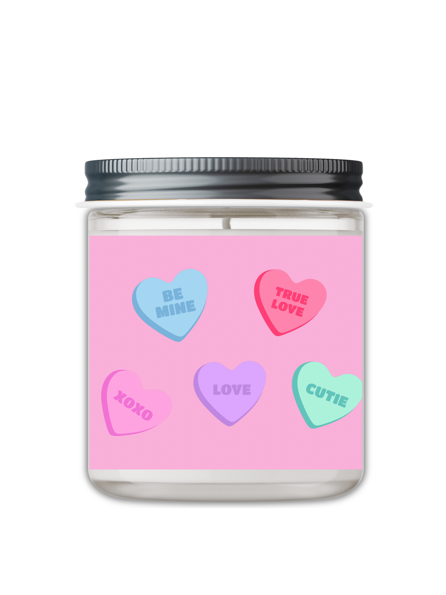 VALENTINE’S DAY CANDY HEART CANDLE