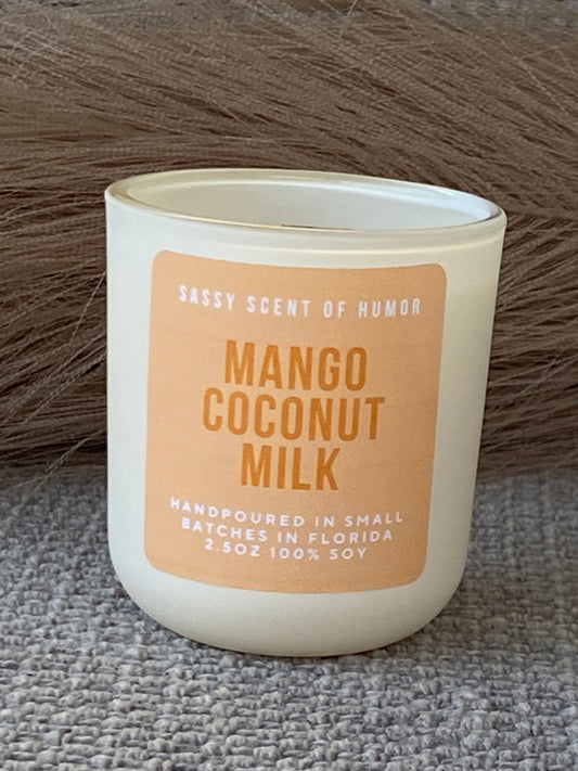 Mango Coconut Milk Mini 2.5oz Candles