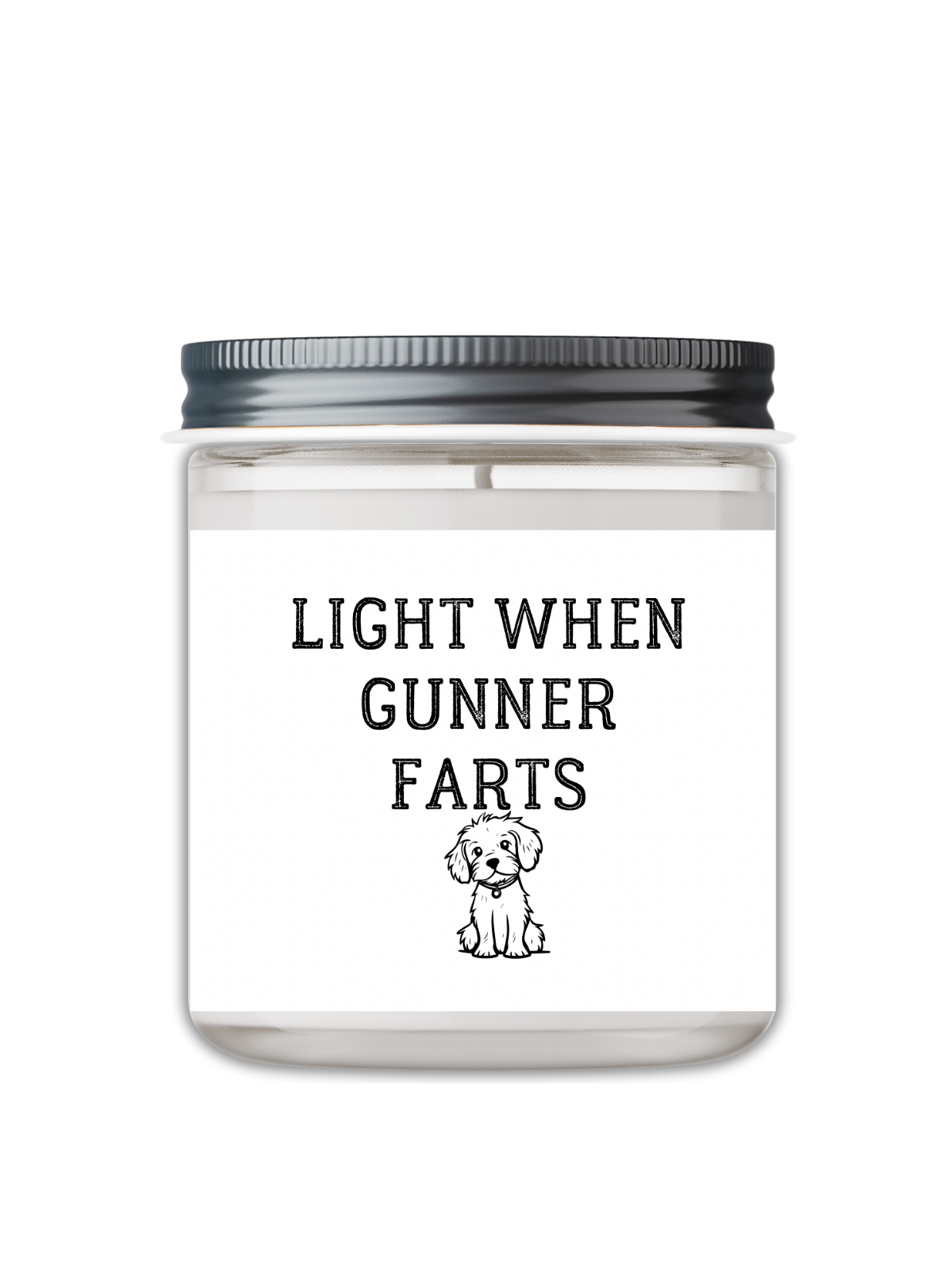 LIGHT WHEN YOUR DOG FARTS, CUSTOM CANDLE