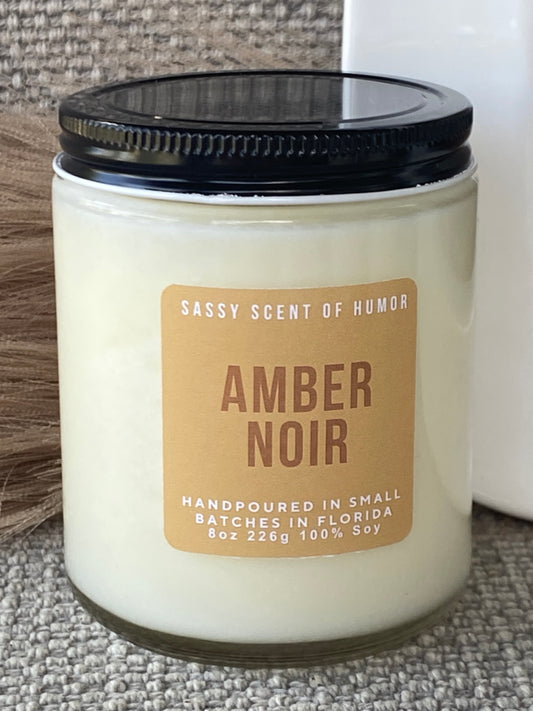 Amber Noir 8oz Candle