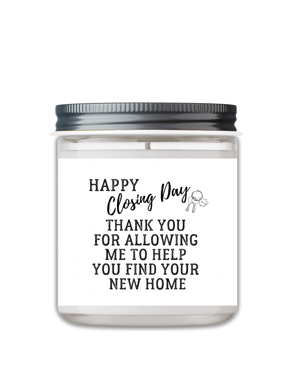 Happy Closing Day, Thank You Candle