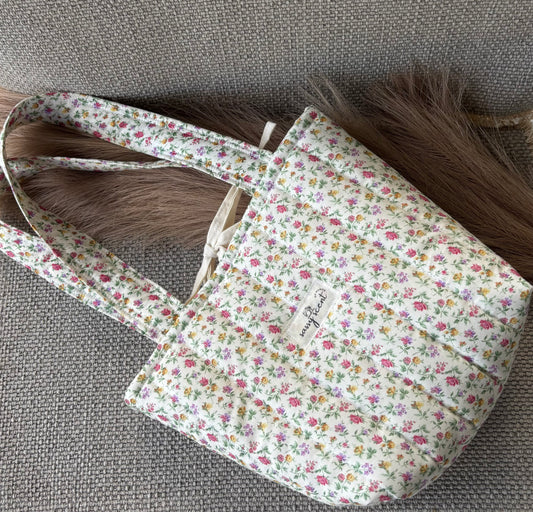 Flower Garden Quilted Tote Bags