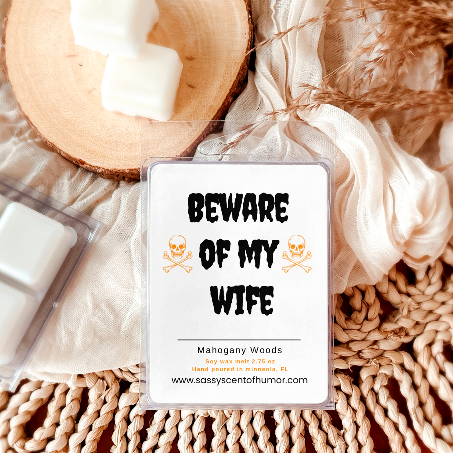 Beware Of My Wife Halloween Funny Wax Melt