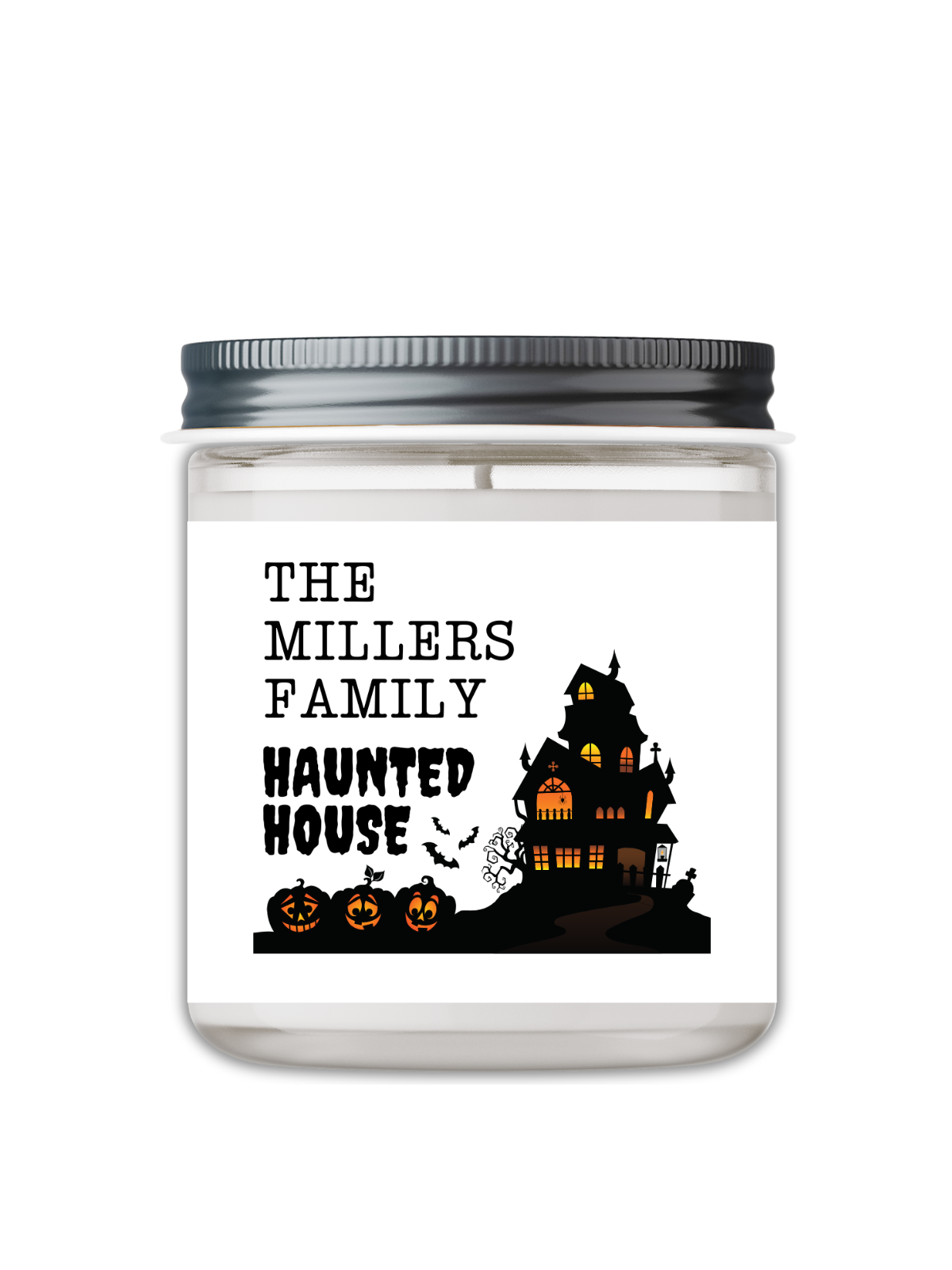 Custom Halloween Soy Candle