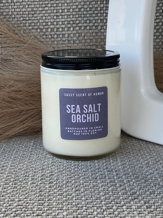 Sea Salt Orchid 8oz Candle