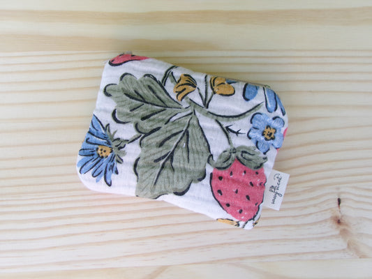Strawberry Petals Coin Pouch