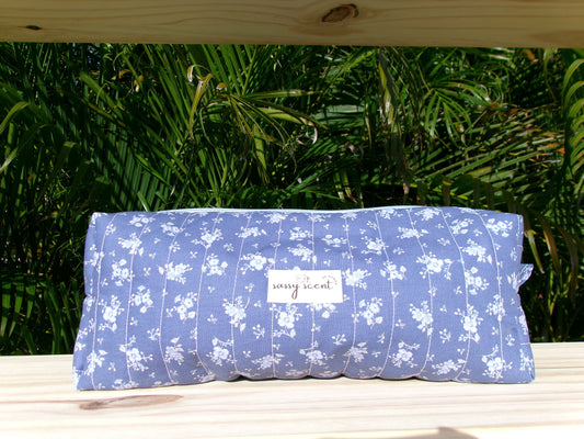Blue Floral Hair Tool Pouch