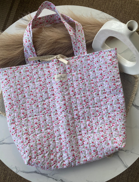 Rosie Field Quilted Tote Bags