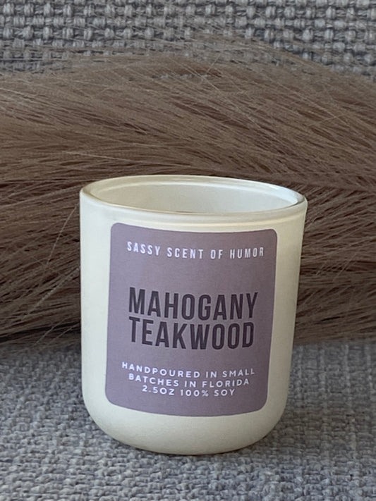 Mahogany Teakwood Mini 2.5oz Candles