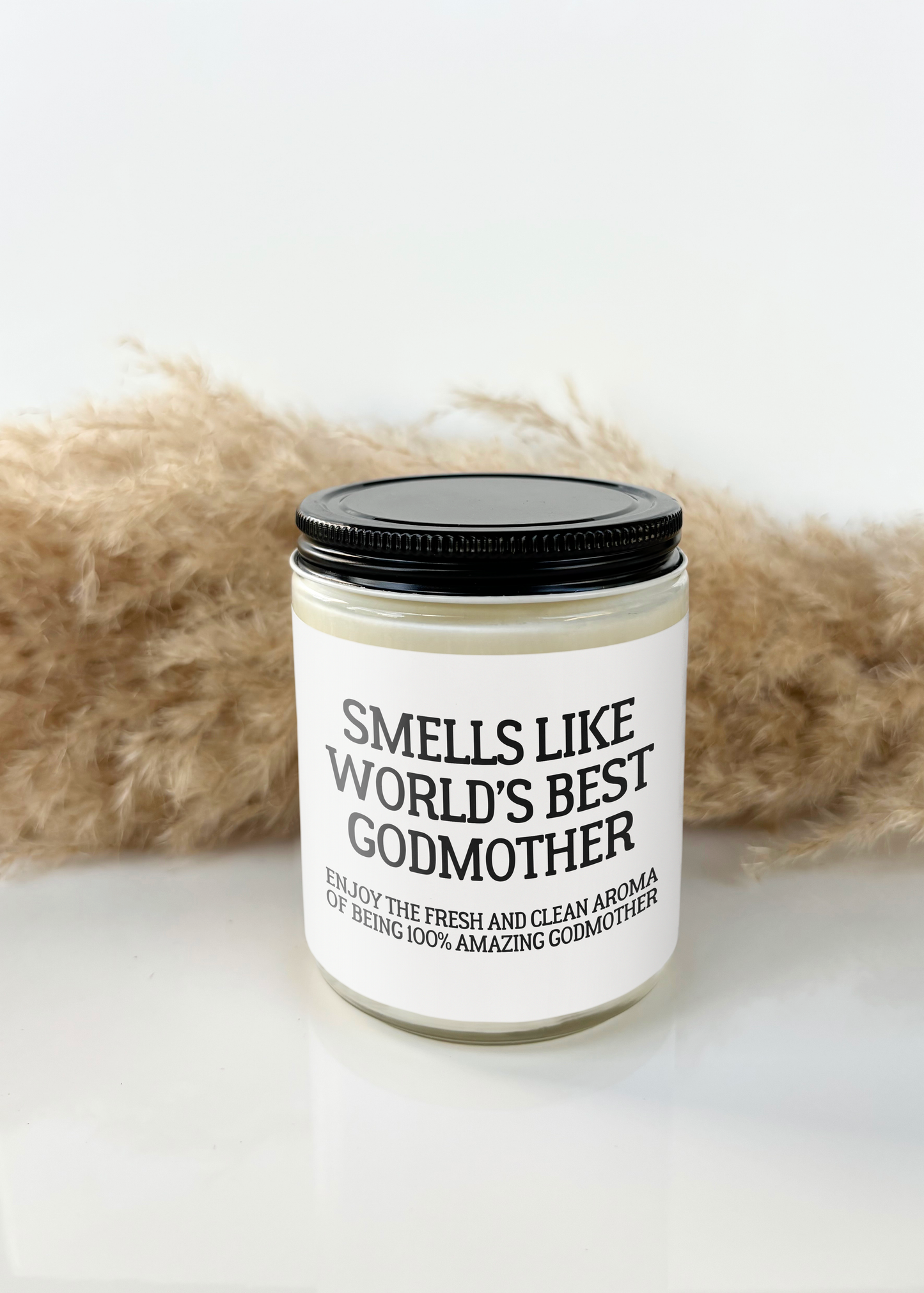 SMELLS LIKE WORLDS BEST GODMOTHER CANDLE