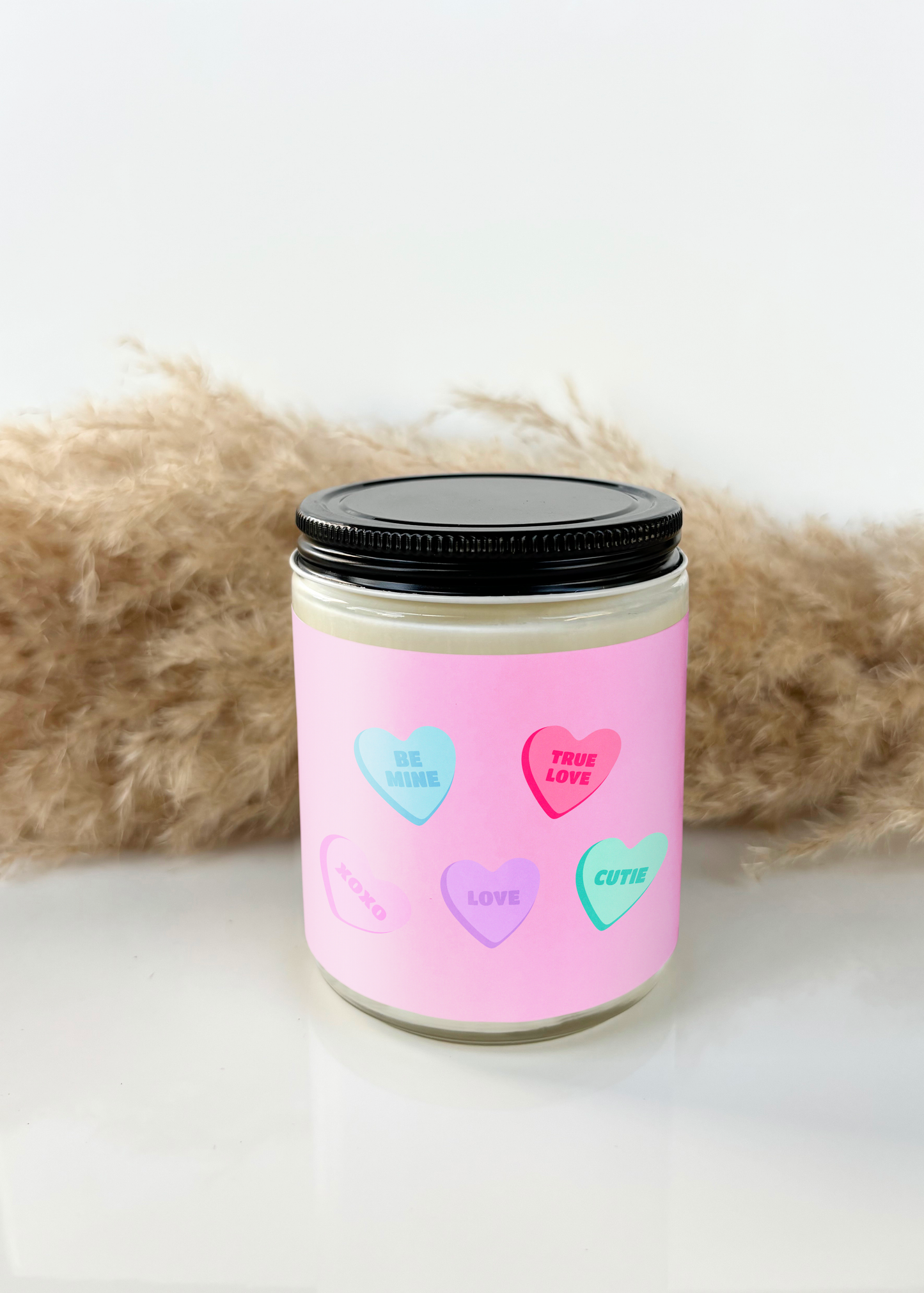 VALENTINE’S DAY CANDY HEART CANDLE