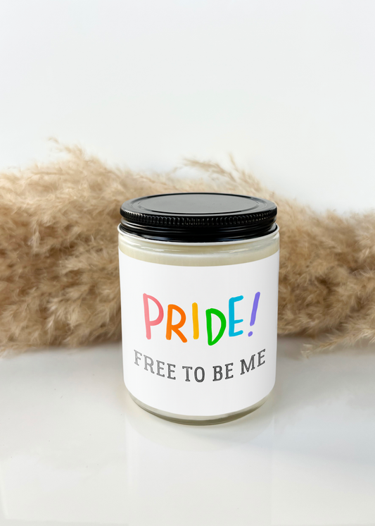 PRIDE FREE TO BE ME CANDLE