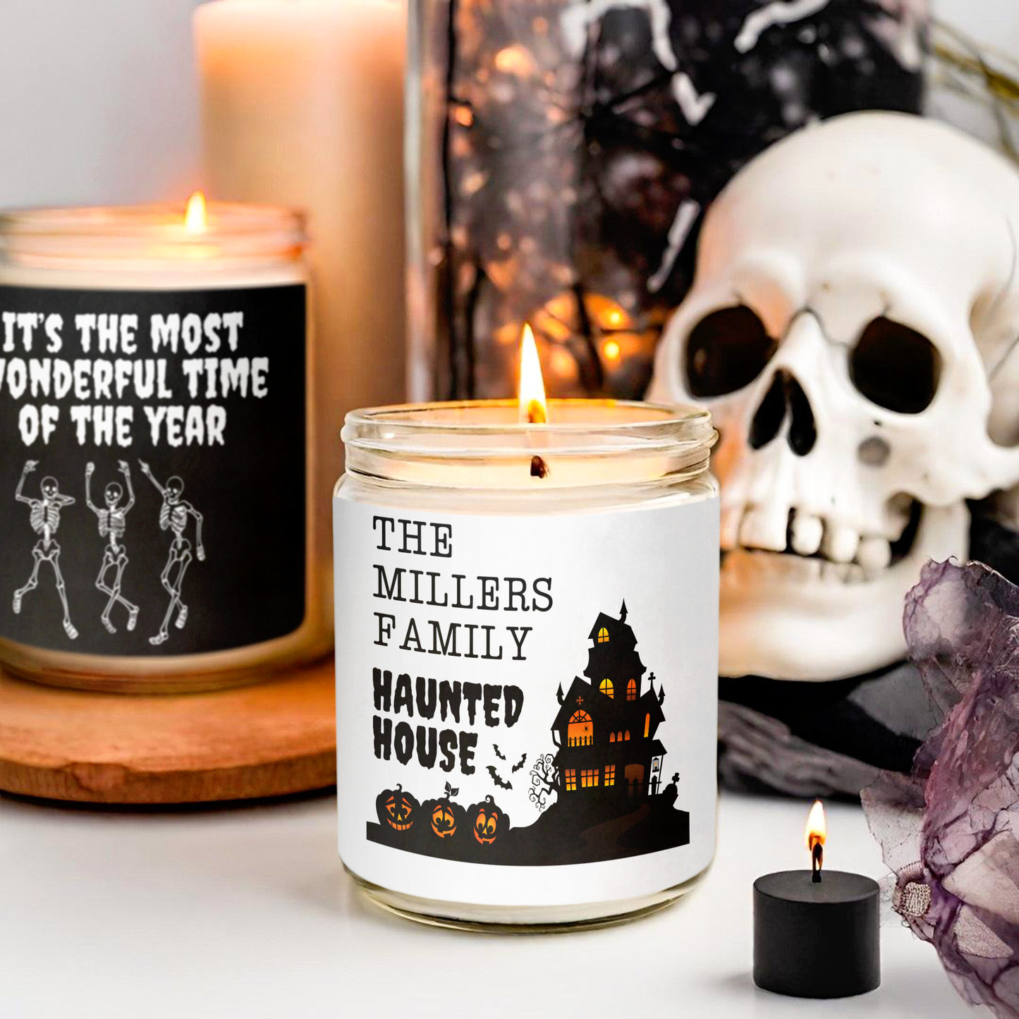 Custom Halloween Soy Candle