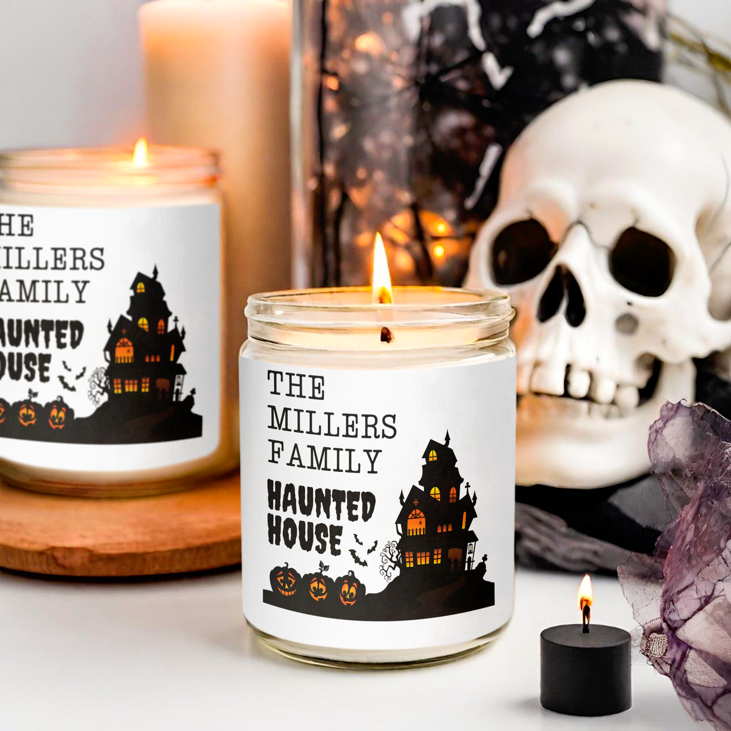 Custom Halloween Soy Candle