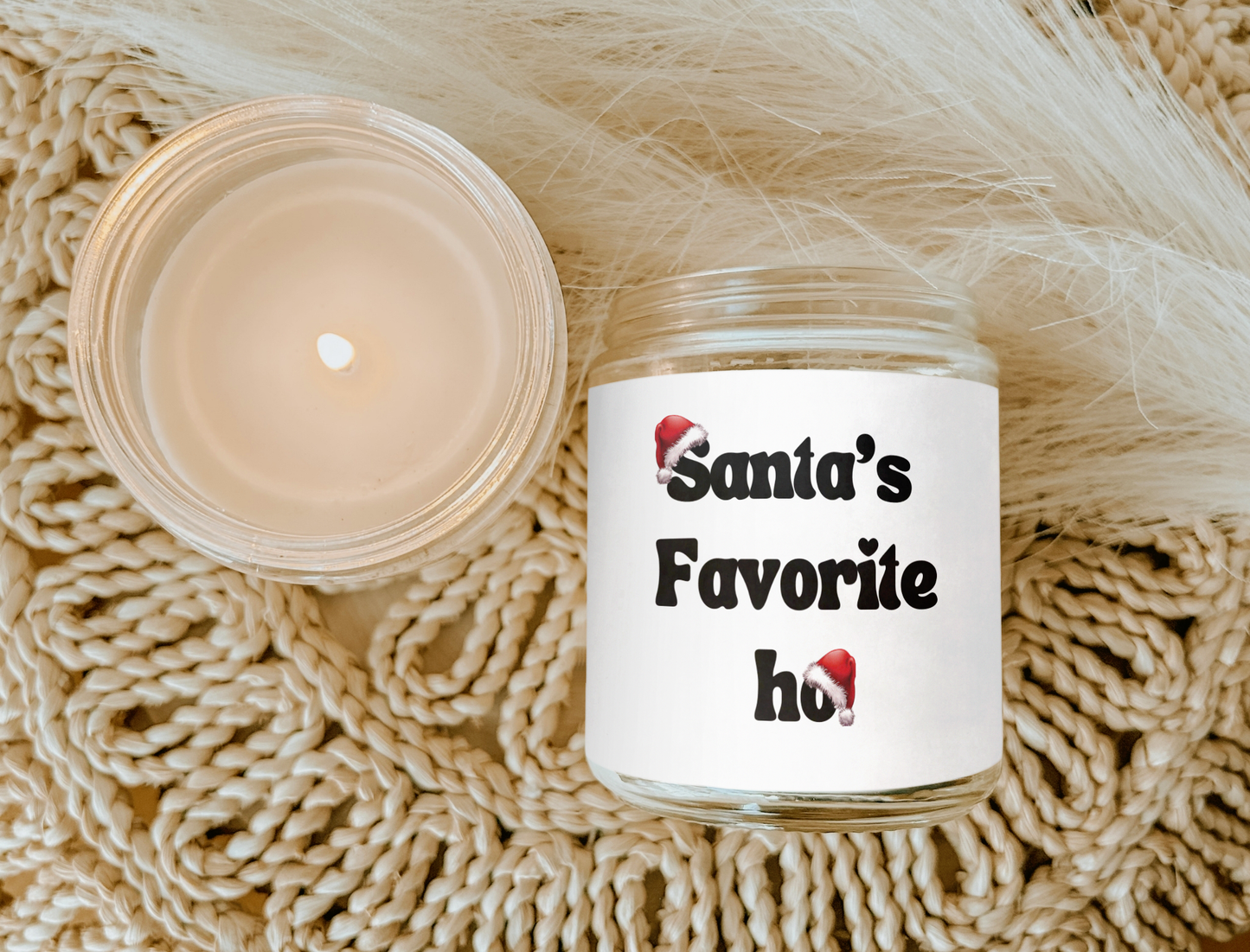 SANTA'S FAVORITE HO CANDLE